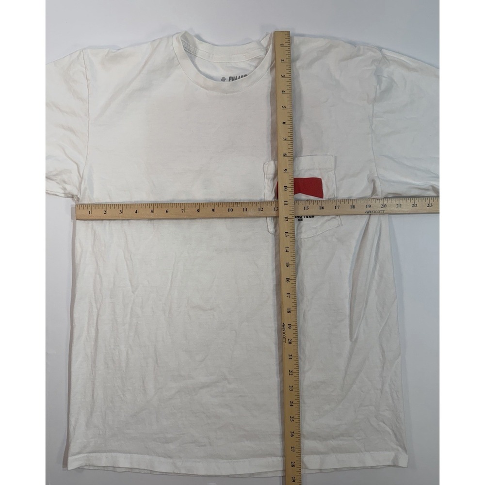 Patriot Racing Team Pocket T Shirt Large White Graphic Tee - Picture 4 of 6